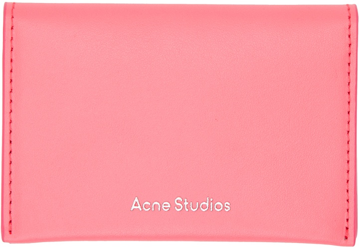 Photo: Acne Studios Pink Bifold Card Holder