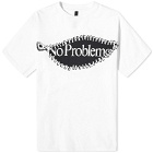 NoProblemo Men's Zip Graphic T-Shirt in White