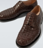 The Row Novus woven leather Derby shoes