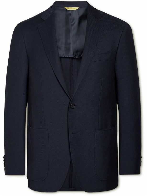 Photo: Canali - Slim-Fit Wool-Twill Suit Jacket - Blue