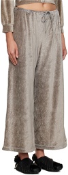 Doublet Gray Crystal-Cut Lounge Pants
