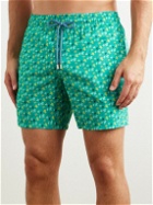 Vilebrequin - Mahina Slim-Fit Mid-Length Printed Recycled Swim Shorts - Green