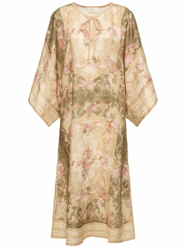 Photo: ZIMMERMANN - August Linen Midi Kaftan Dress