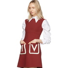 Valentino Red Double Pocket A-Line Dress