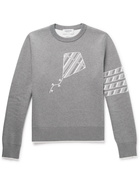 Thom Browne - Cotton-Jacquard Sweater - Gray