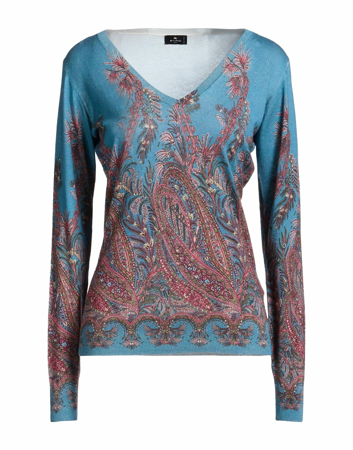 Etro Womens Sweater Slate in Blue