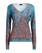 Etro Womens Sweater Slate in Blue