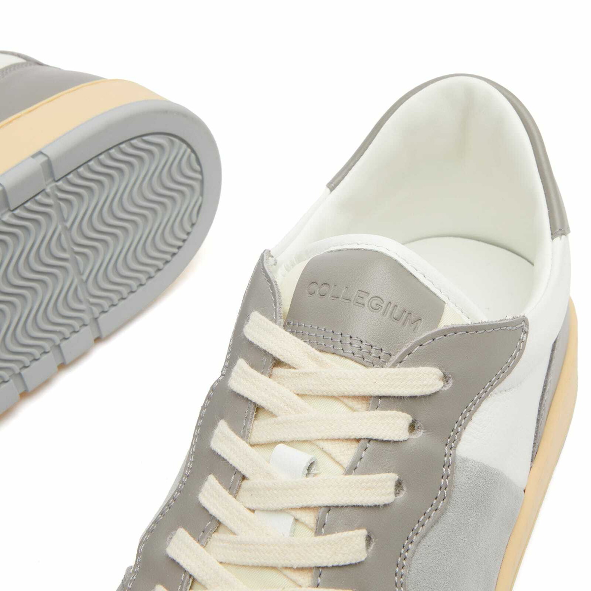 Collegium Men's Pillar Destroyer Low Sneaker in Grey/White