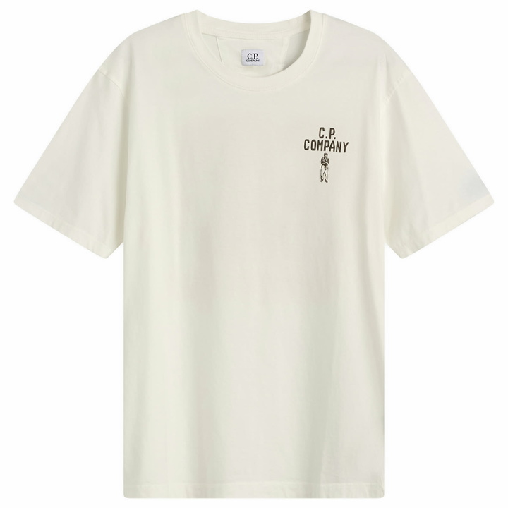 Photo: C.P. Company Men's 30/1 British Sailor T-Shirt in Gauze White