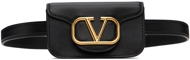 Photo: Valentino Garavani Black Locò Belt Bag