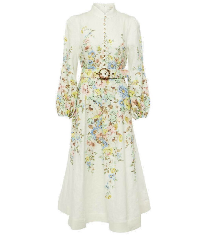 Photo: Zimmermann Matchmaker floral linen midi dress