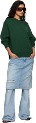 Acne Studios Green Cashmere Hoodie