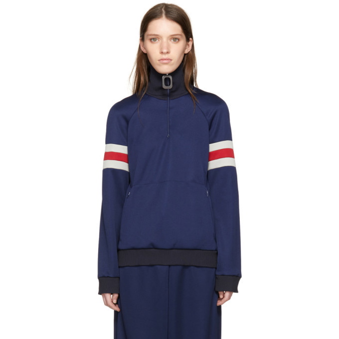 Photo: JW Anderson Navy Zip Track Jacket