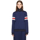 JW Anderson Navy Zip Track Jacket