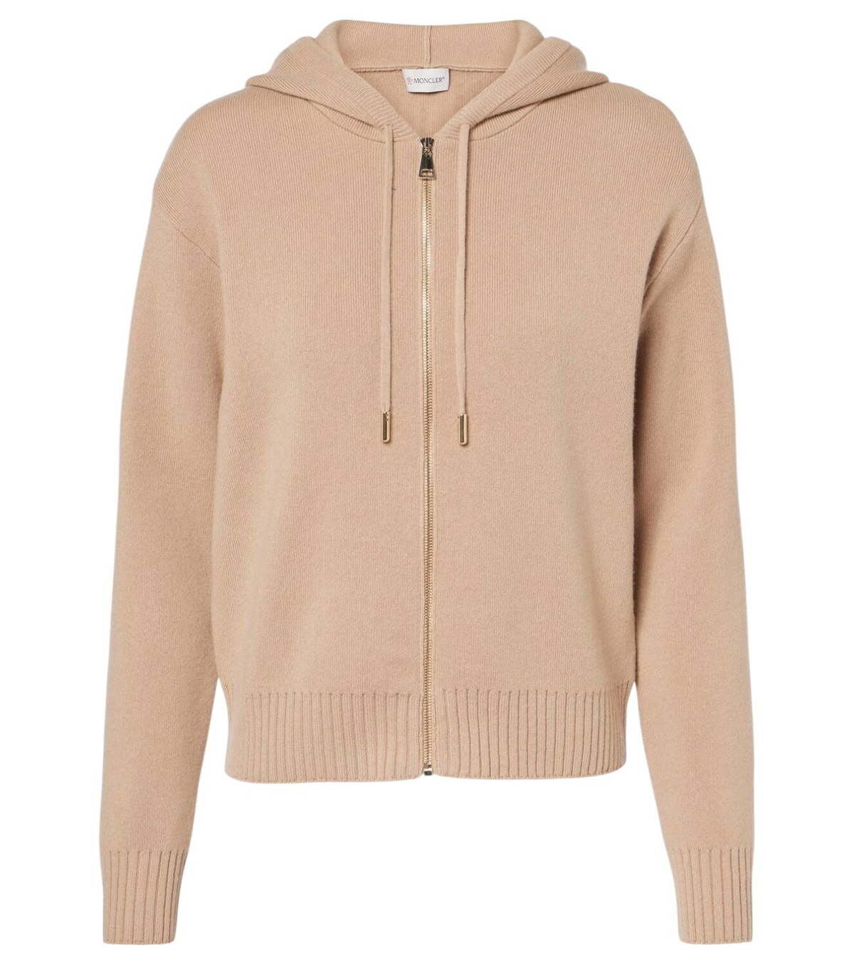 【希少】 MONCLER Wool and cashmere hoodie フーディ カシミア MONCLER Wool And Cashmere Hoodie in Beige | endource