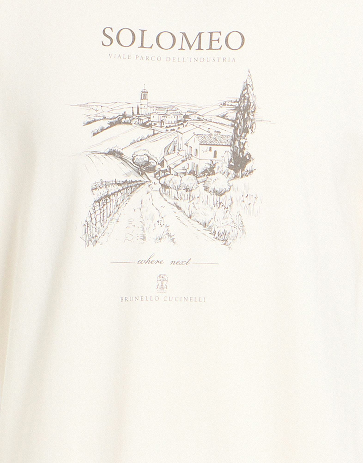 Brunello Cucinelli Mens T-shirt Ivory