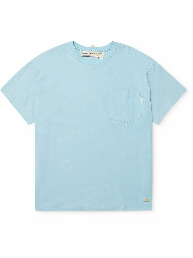 Photo: Abc. 123. - Logo-Appliquéd Cotton-Jersey T-Shirt - Blue