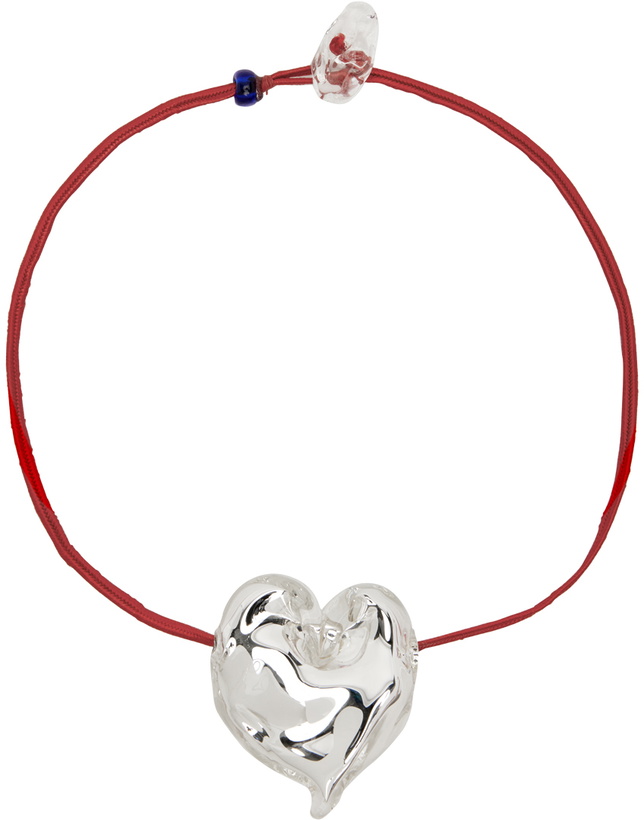 Photo: Maryam Nassir Zadeh Red Lovebird Necklace