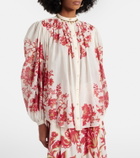 Etro Floral cotton voile blouse