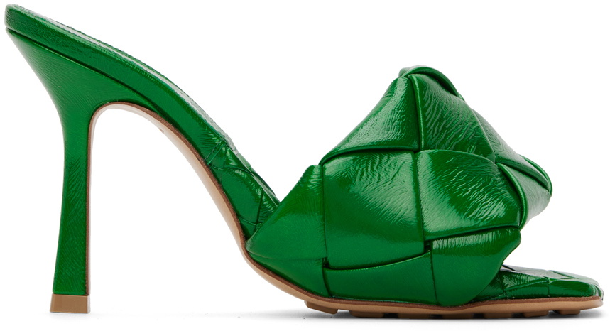Bottega Veneta Green Lido Sandals