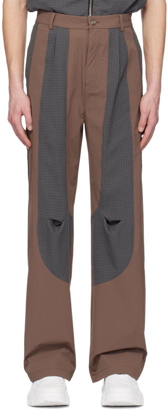 Photo: Uncertain Factor Brown & Gray Mirage No. 2 Trousers