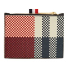 Thom Browne Navy Small Coin Purse Card Holder