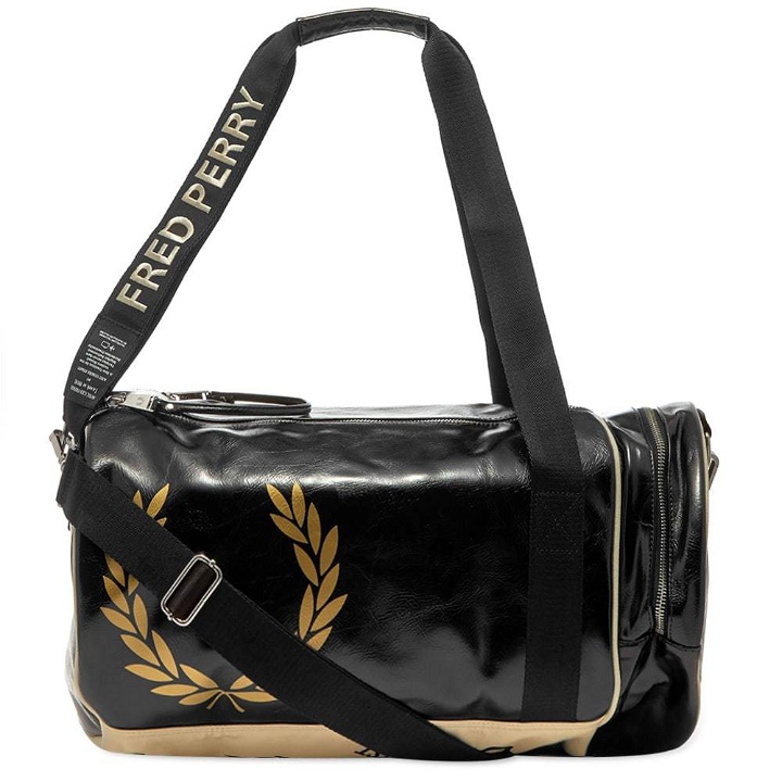 Photo: Fred Perry x Art Comes First Barrel Bag