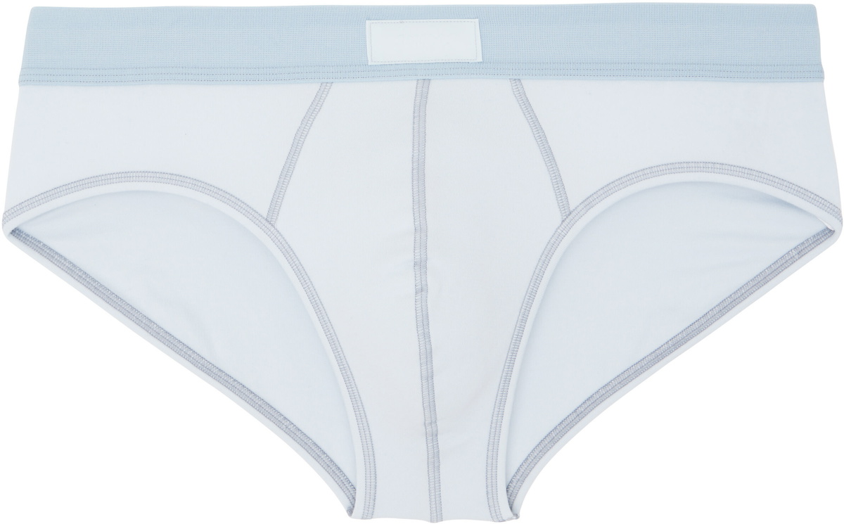 SKIMS Three-Pack Blue SKIMS Cotton Briefs