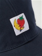 SKY HIGH FARM - Logo-Appliquéd Recycled-Denim and Faux Shearling Cap