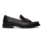 Paul Smith Black Croc-Embossed Lewin Loafers