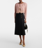 Chloé Marcie Small studded suede shoulder bag