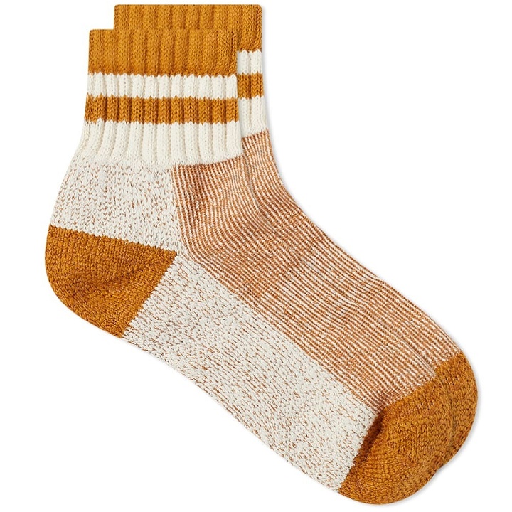 Photo: Thunders Love Men's Athletic Collection Tennis Sock in Mustard