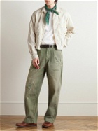 RRL - Mathieu Paint-Splattered Cotton-Twill Shirt Jacket - Neutrals