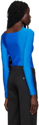 Coperni Blue Cutout Bodysuit