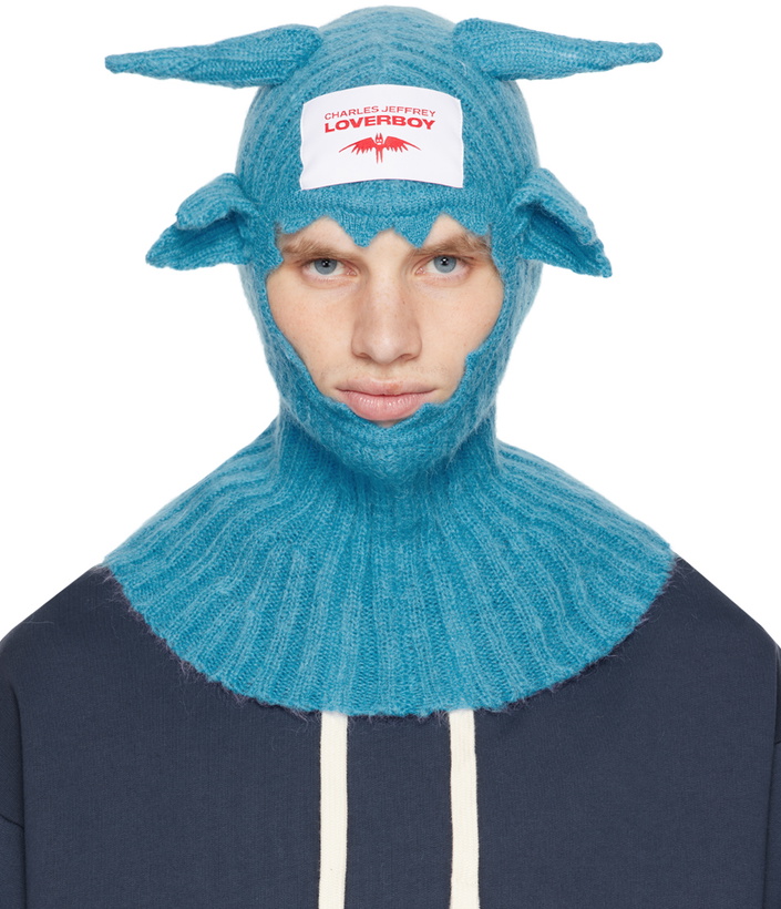 Photo: Charles Jeffrey LOVERBOY Blue Mohair Croco Balaclava