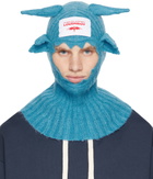 Charles Jeffrey LOVERBOY Blue Mohair Croco Balaclava
