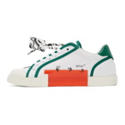 Off-White White and Grey New Vulcanized Low Sneakers