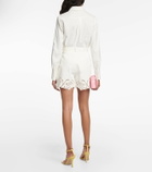Elie Saab Embroidered cotton shorts
