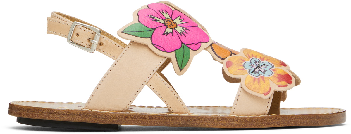 Marni flower Leather sandal