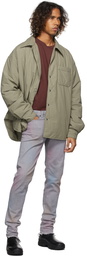 John Elliott Khaki Padded Scout Overshirt Jacket