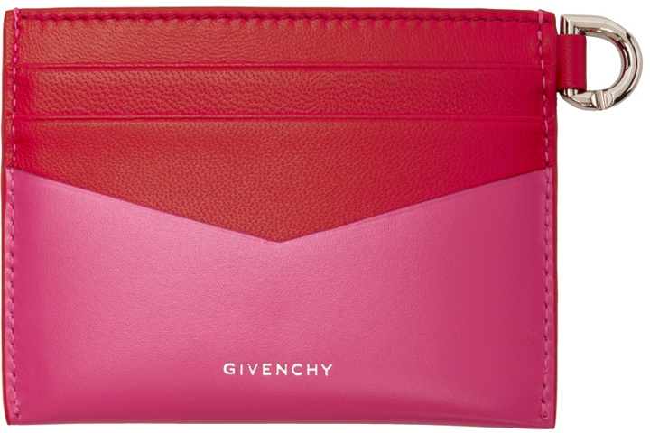 Photo: Givenchy Pink & Red 4G Card Holder