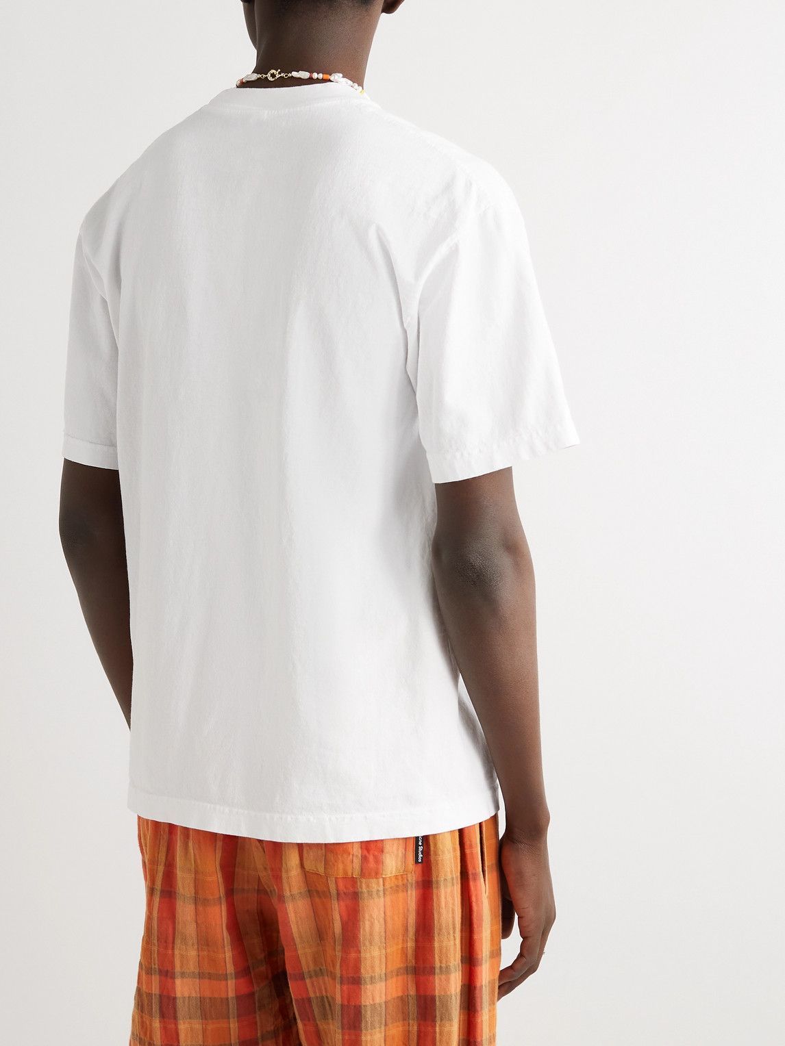 Sorry In Advance - Logo-Print Cotton-Jersey T-Shirt - White