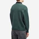 Dime Men's Casino Knit Rugby Polo in Forest