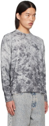 Acne Studios Gray Acid Print Sweater