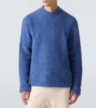 God's True Cashmere Cloud cashmere sweater with lapis lazuli