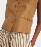 Max Mara Calibri cable-knit linen vest