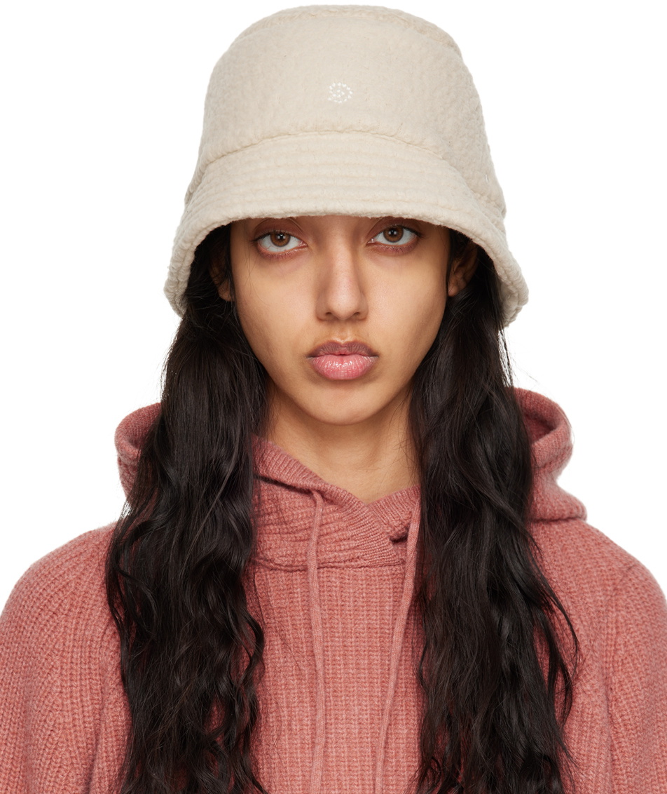OTTI Beige Embroidered Bucket Hat