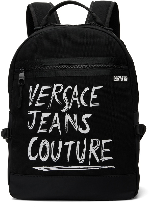Photo: Versace Jeans Couture Black Range Handwritten Backpack
