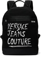 Versace Jeans Couture Black Range Handwritten Backpack