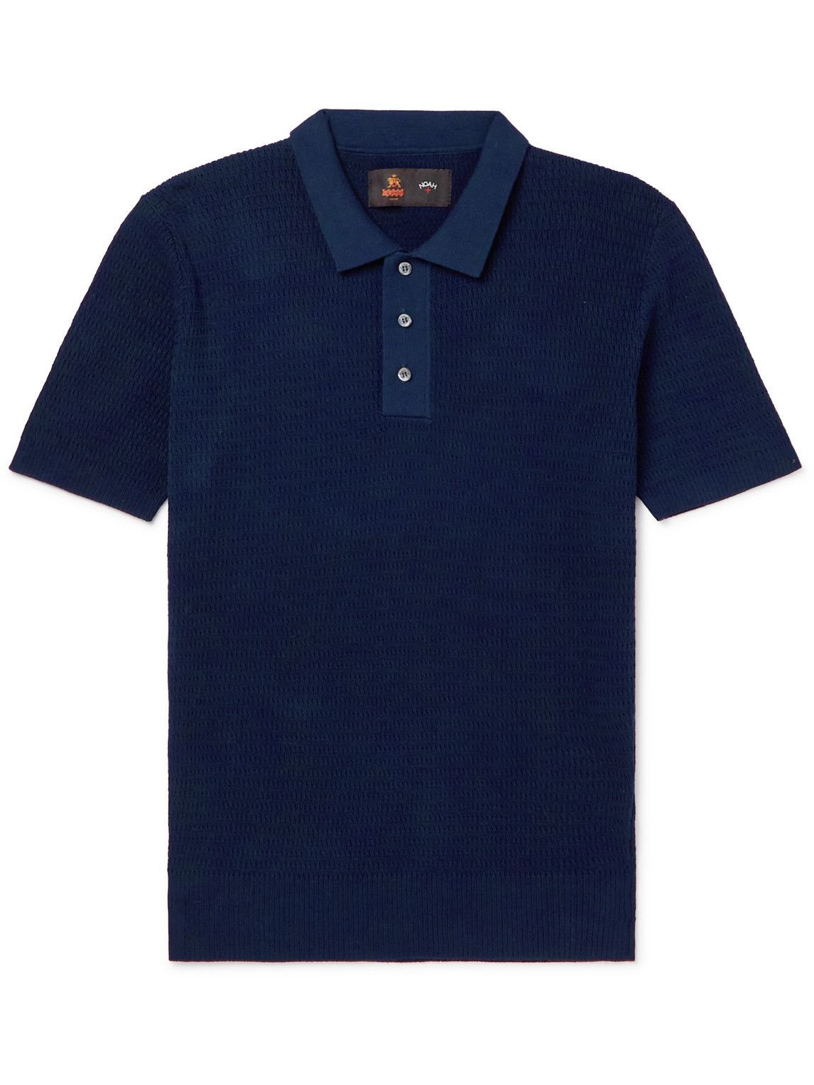 Baracuta - Noah Knitted Cotton Polo Shirt - Blue Baracuta